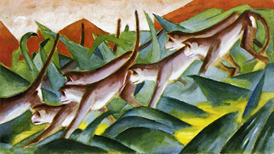 Monkey Frieze Franz Marc